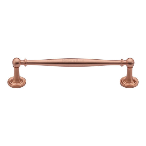 C2533 152-SRG • 152 x 177 x 38mm • Satin Rose Gold • Heritage Brass Elegant Cabinet Pull Handle